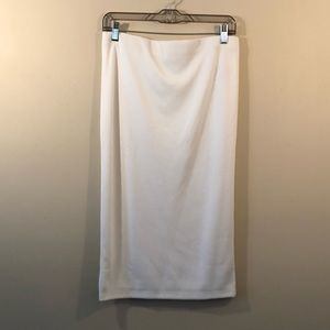 White High Waisted Skirt